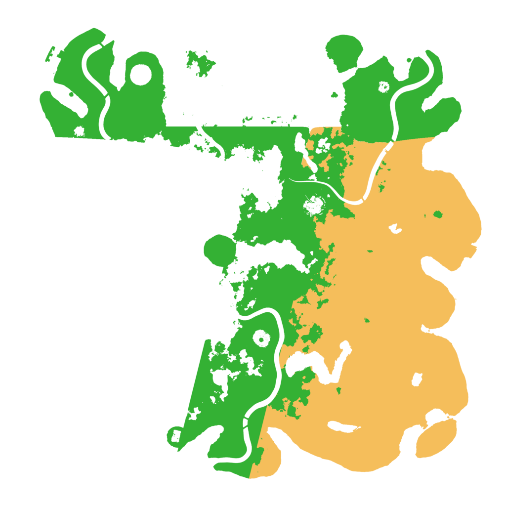 Biome Rust Map: Procedural Map, Size: 4500, Seed: 1098768823