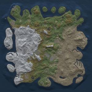 Thumbnail Rust Map: Procedural Map, Size: 4500, Seed: 1098768823, 18 Monuments