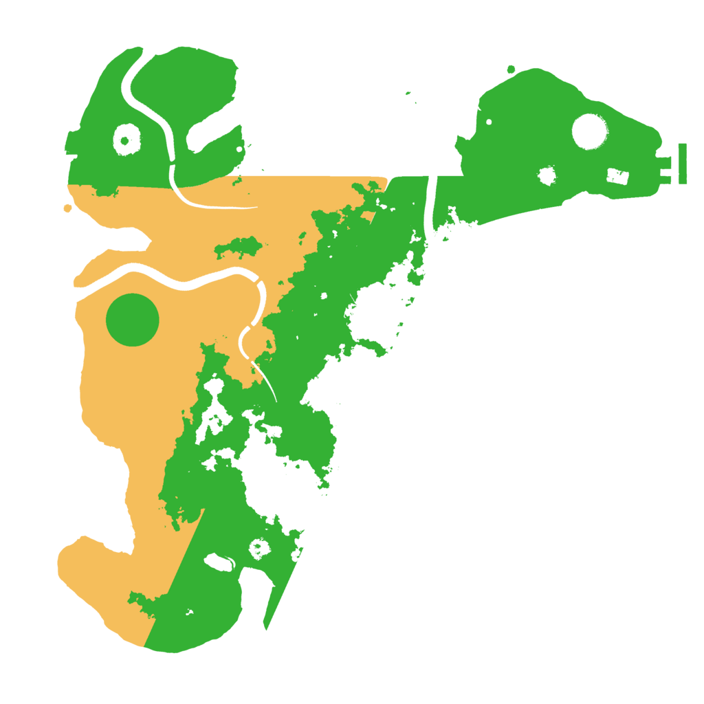 Biome Rust Map: Procedural Map, Size: 3500, Seed: 909302738