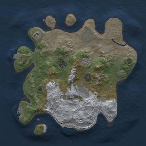 Thumbnail Rust Map: Procedural Map, Size: 3000, Seed: 2017820777, 13 Monuments