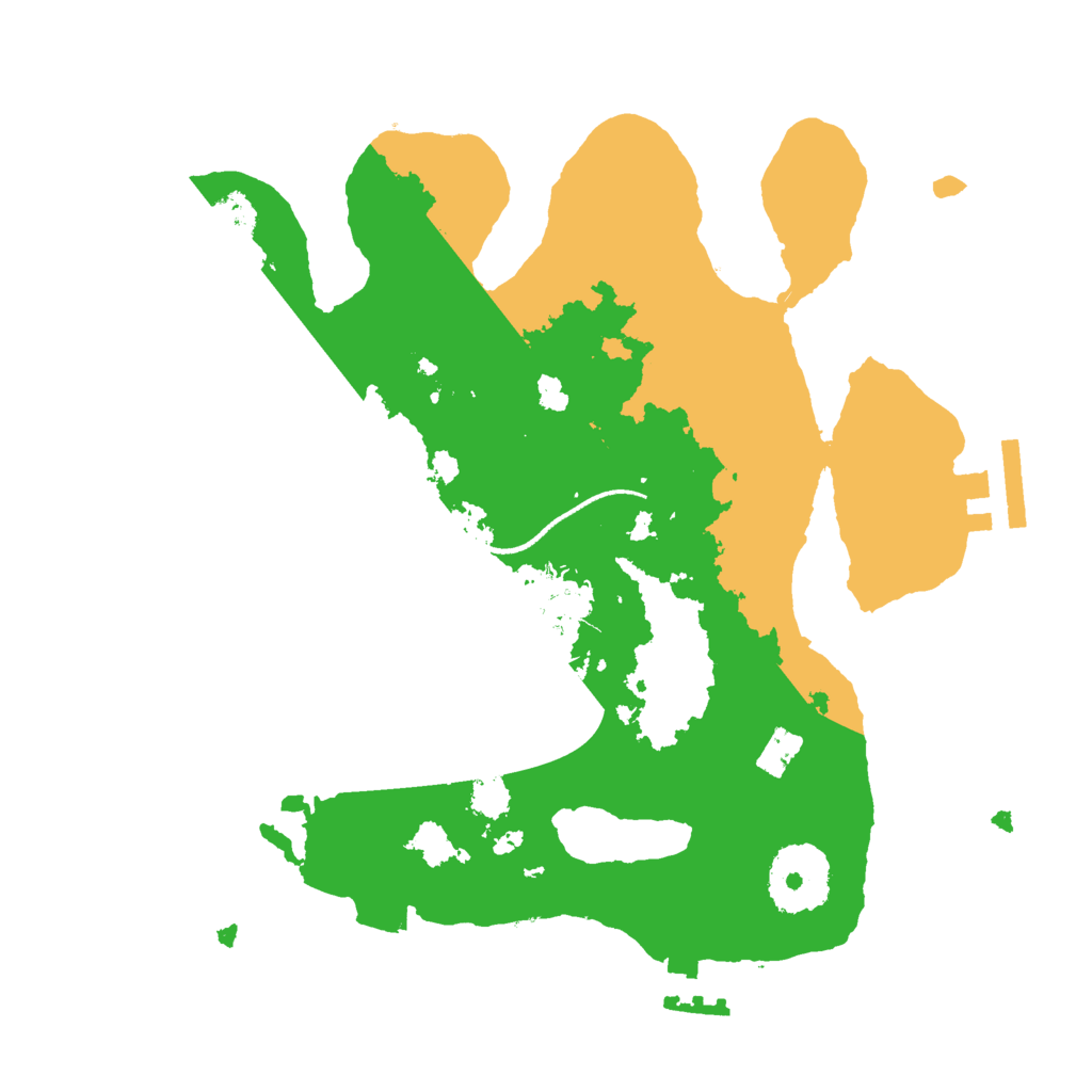 Biome Rust Map: Procedural Map, Size: 2500, Seed: 24895843