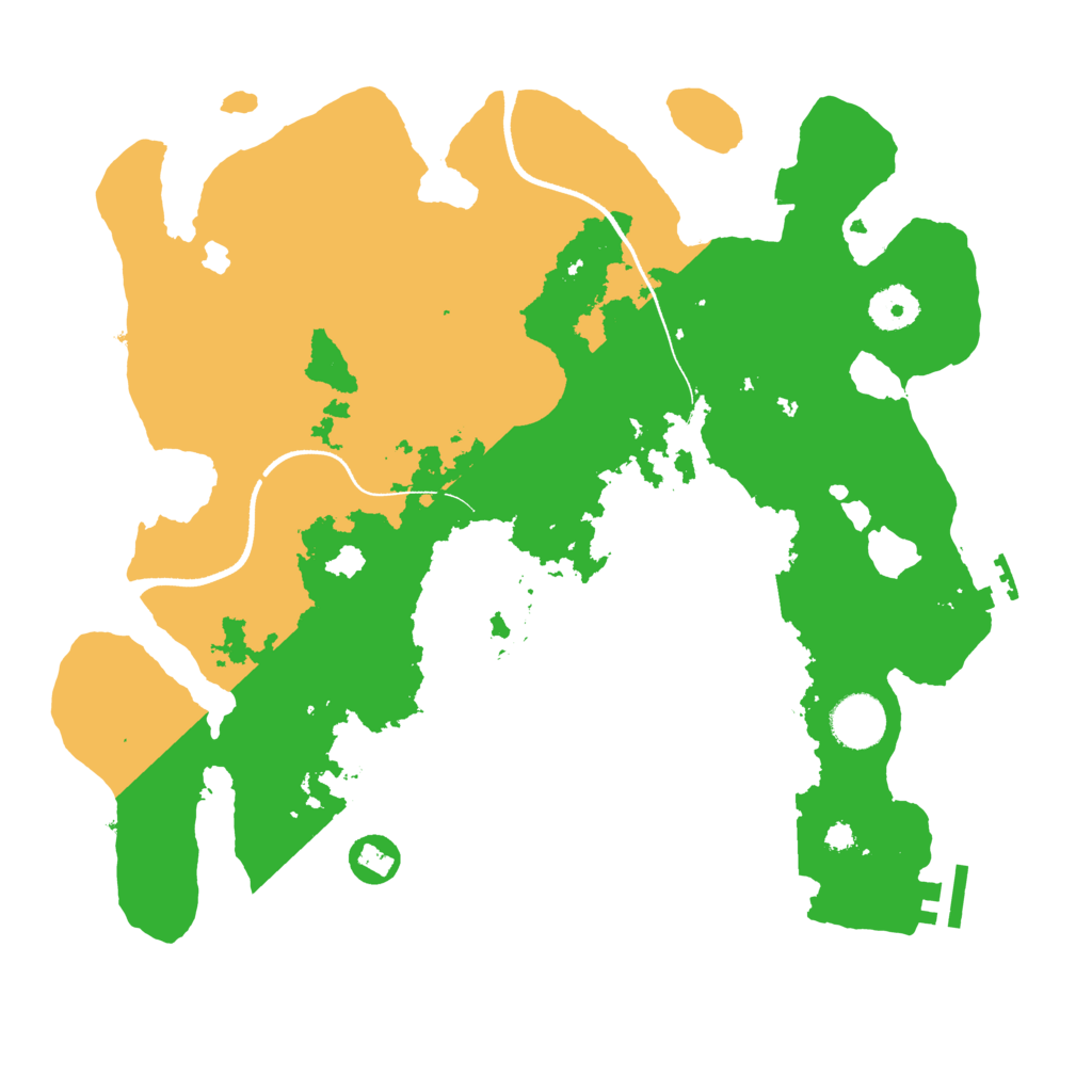 Biome Rust Map: Procedural Map, Size: 3500, Seed: 750064024