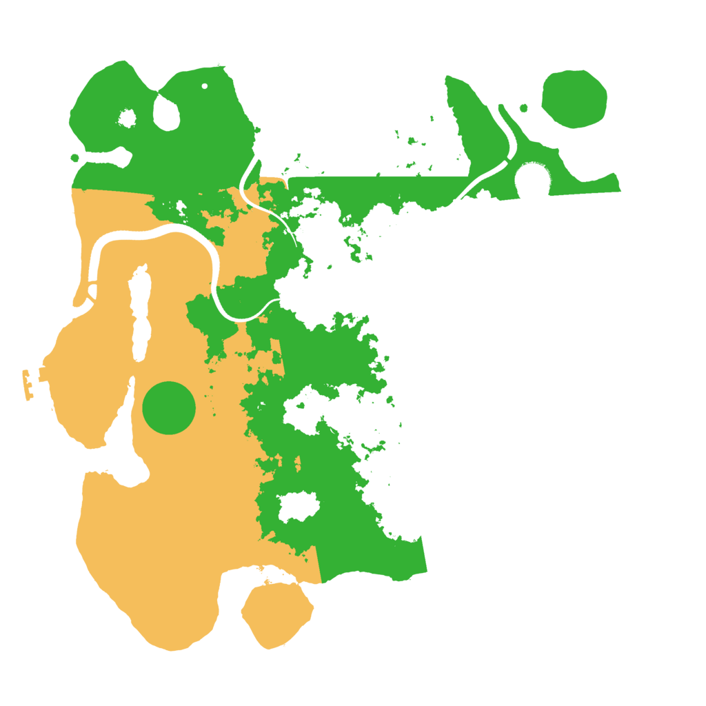 Biome Rust Map: Procedural Map, Size: 3500, Seed: 399365