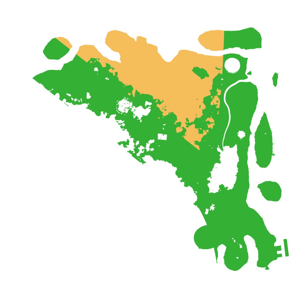 Biome Rust Map: Procedural Map, Size: 3550, Seed: 41629407