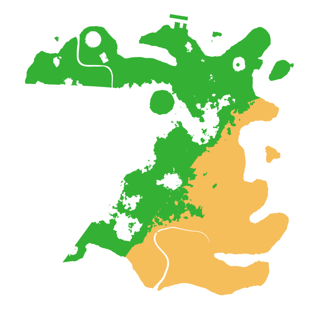 Biome Rust Map: Procedural Map, Size: 3504, Seed: 6739