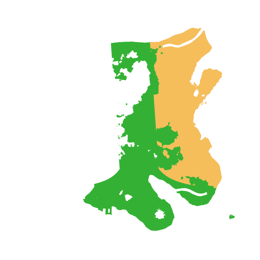 Biome Rust Map: Procedural Map, Size: 2500, Seed: 976790613