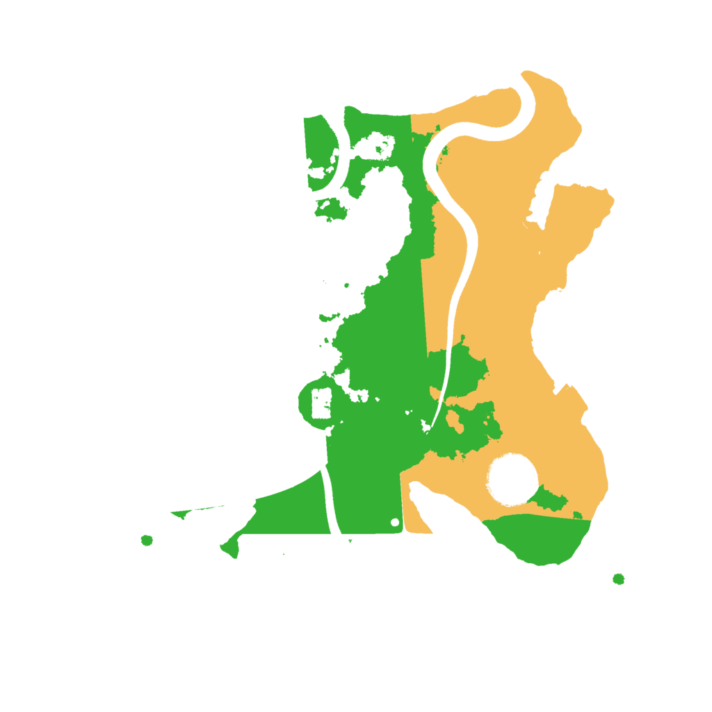 Biome Rust Map: Procedural Map, Size: 2500, Seed: 976790613