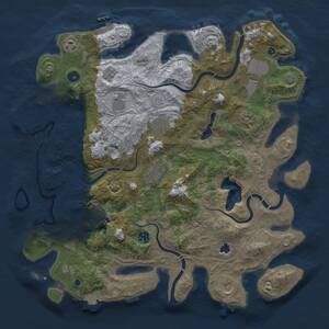 Thumbnail Rust Map: Procedural Map, Size: 4250, Seed: 3290086, 16 Monuments