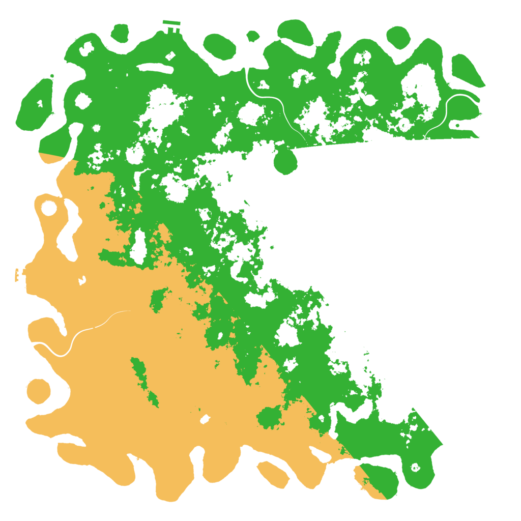 Biome Rust Map: Procedural Map, Size: 6000, Seed: 280819690