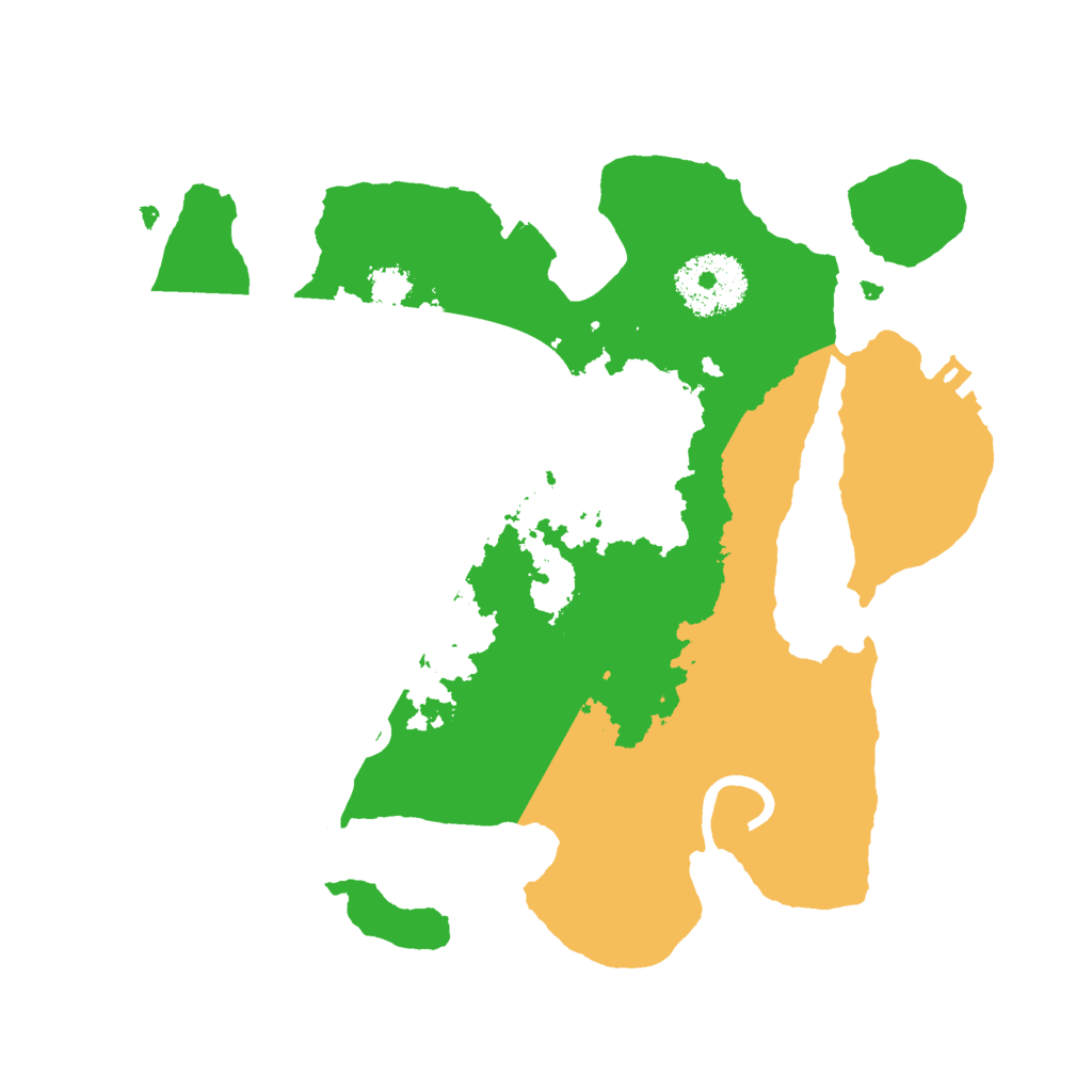 Biome Rust Map: Procedural Map, Size: 2500, Seed: 25685426