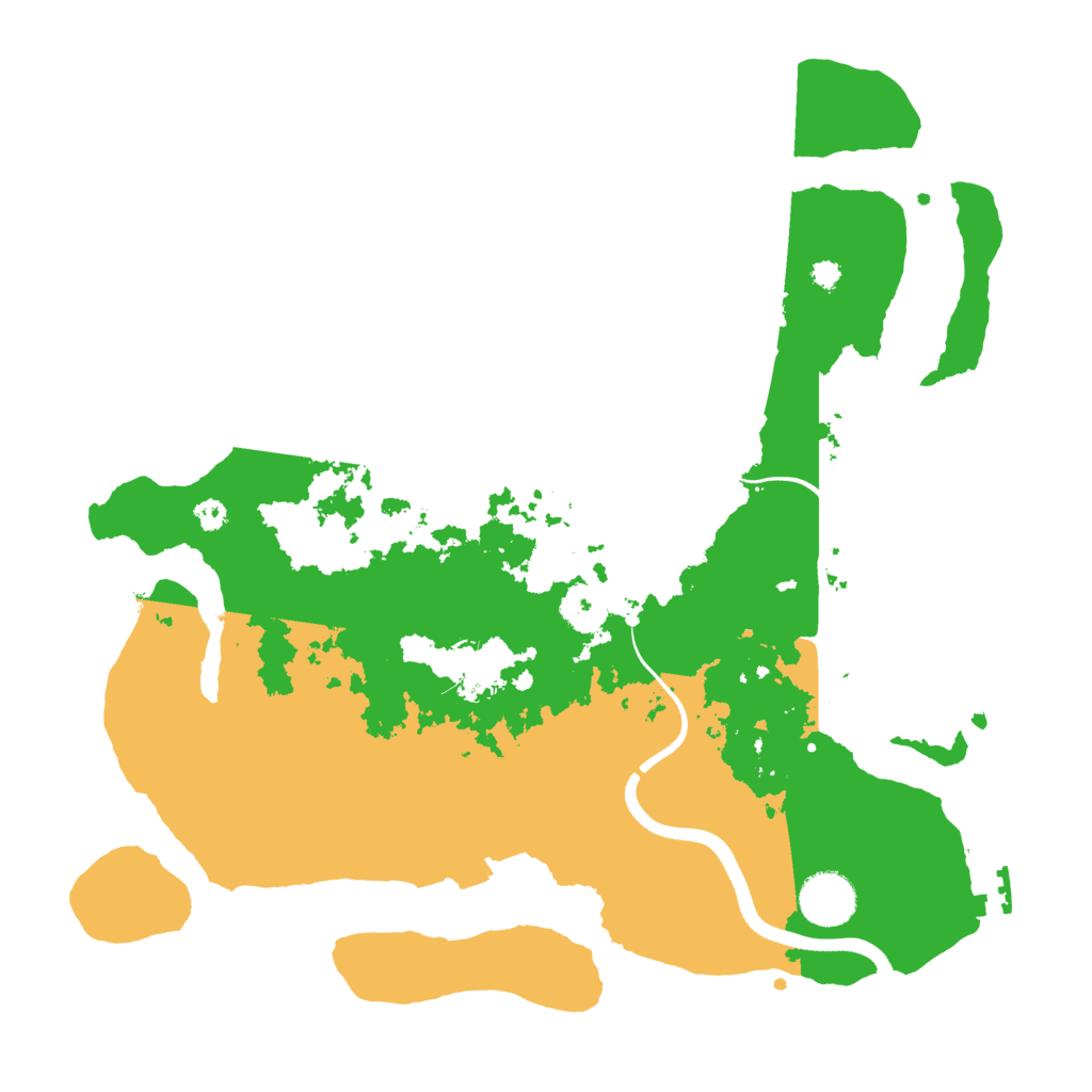 Biome Rust Map: Procedural Map, Size: 3500, Seed: 869365003