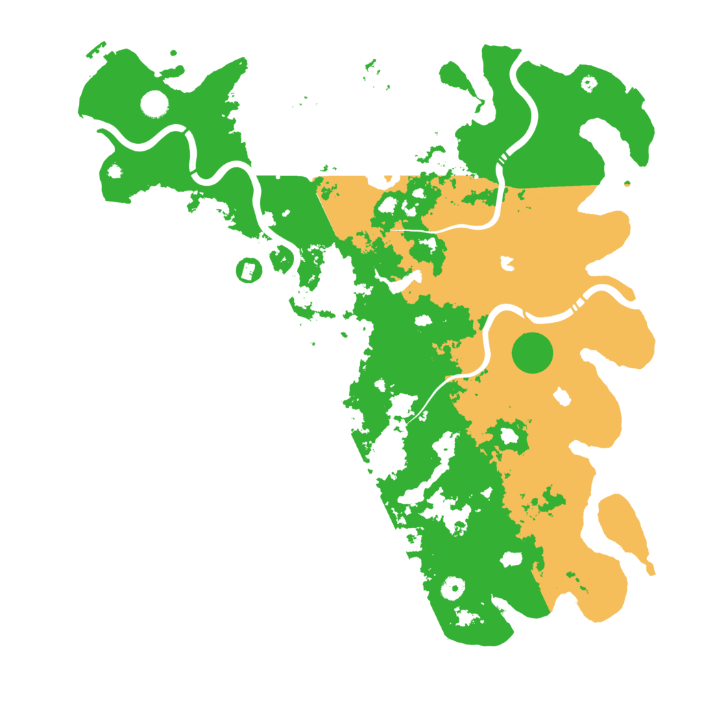 Biome Rust Map: Procedural Map, Size: 4500, Seed: 1465206