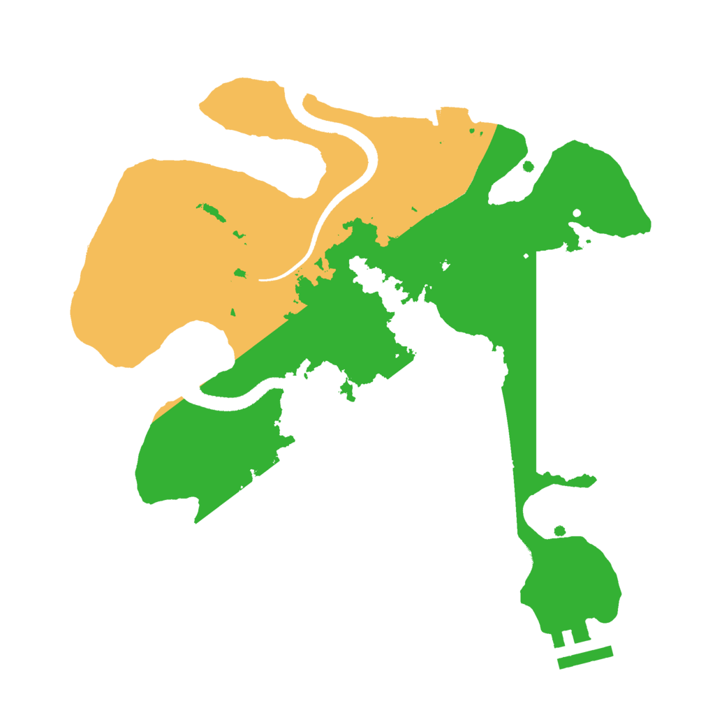 Biome Rust Map: Procedural Map, Size: 2600, Seed: 8055741