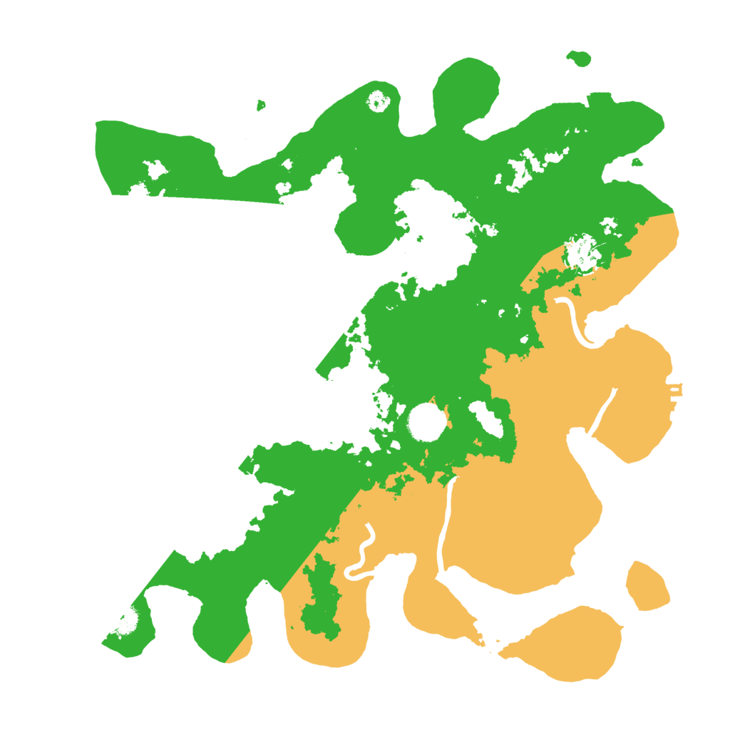 Biome Rust Map: Procedural Map, Size: 3500, Seed: 191197503