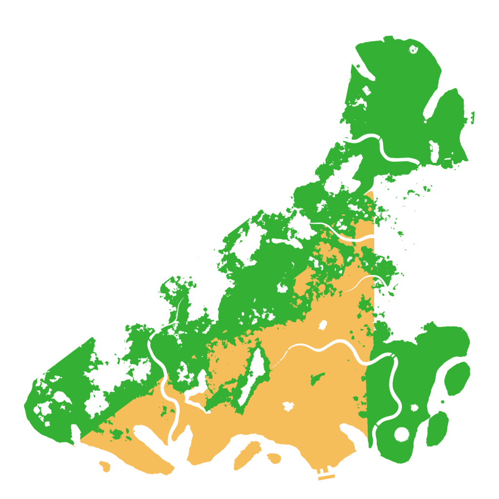 Biome Rust Map: Procedural Map, Size: 6000, Seed: 19639345