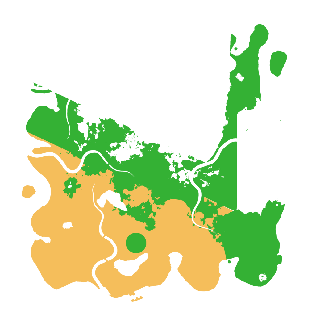 Biome Rust Map: Procedural Map, Size: 4086, Seed: 43422