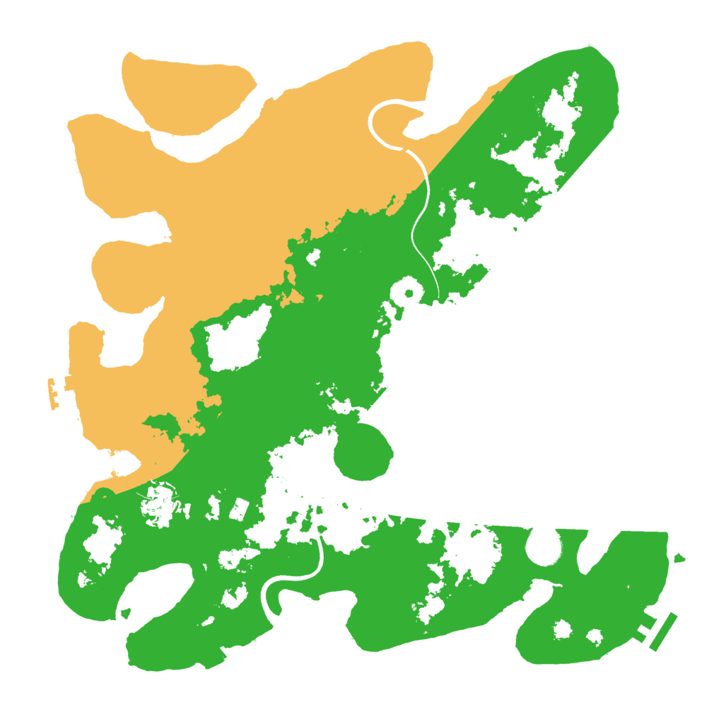 Biome Rust Map: Procedural Map, Size: 3500, Seed: 1364679819