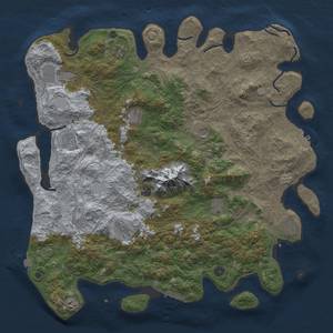 Thumbnail Rust Map: Procedural Map, Size: 5000, Seed: 768205, 19 Monuments