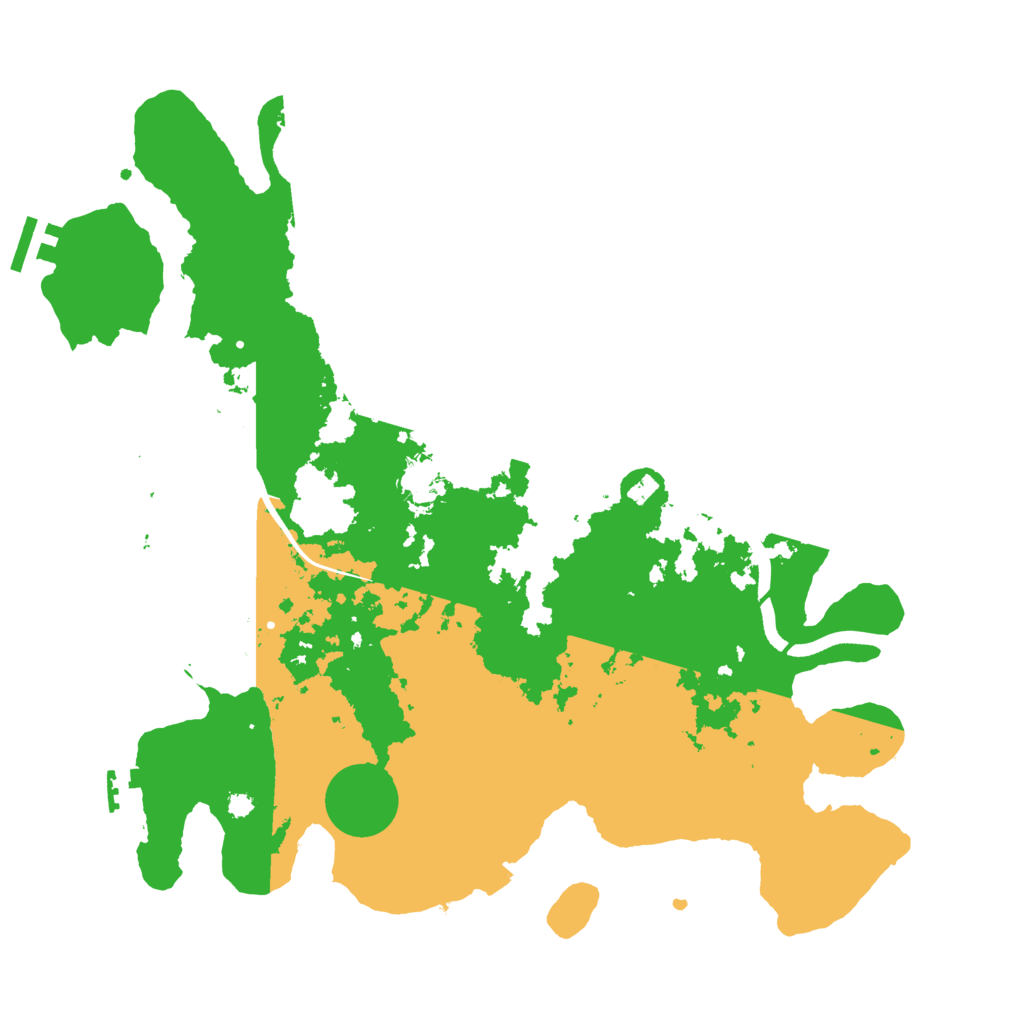 Biome Rust Map: Procedural Map, Size: 3700, Seed: 1385350984