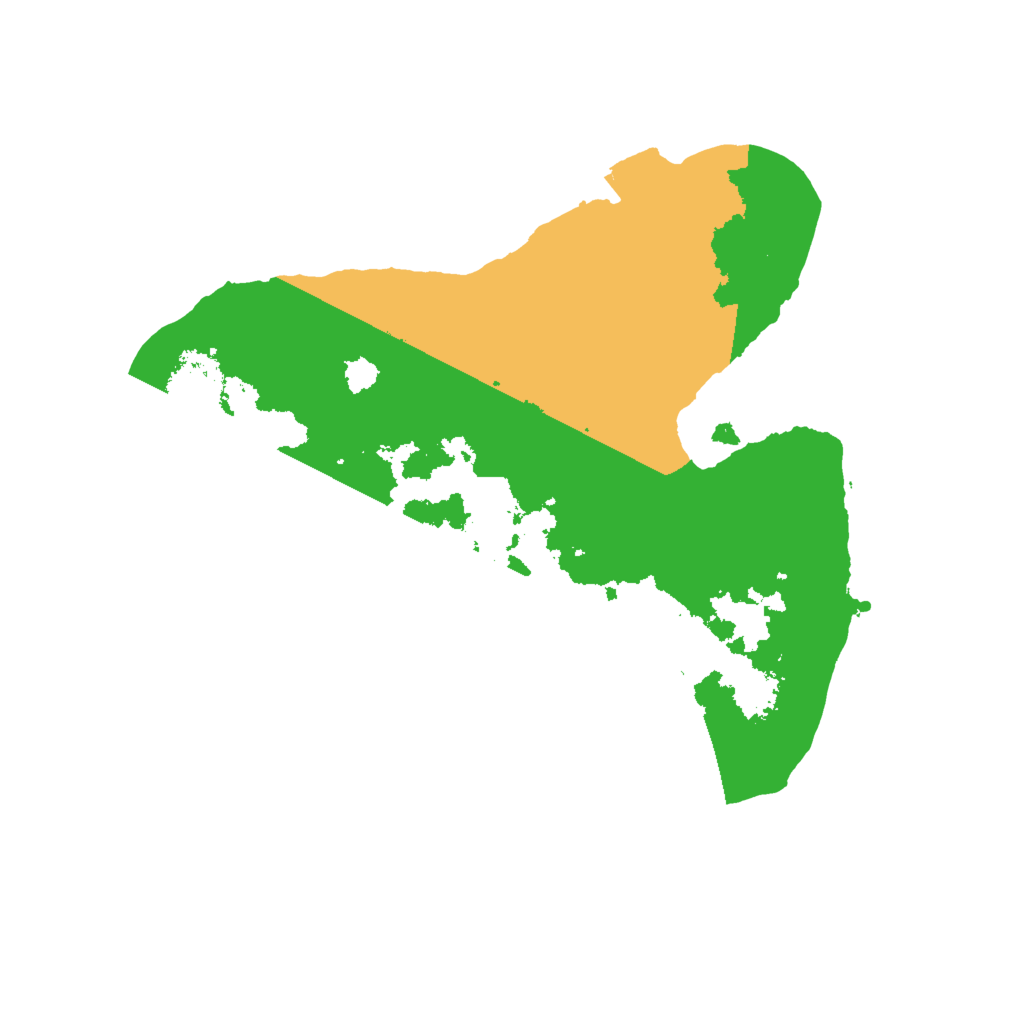 Biome Rust Map: Procedural Map, Size: 2000, Seed: 27216537