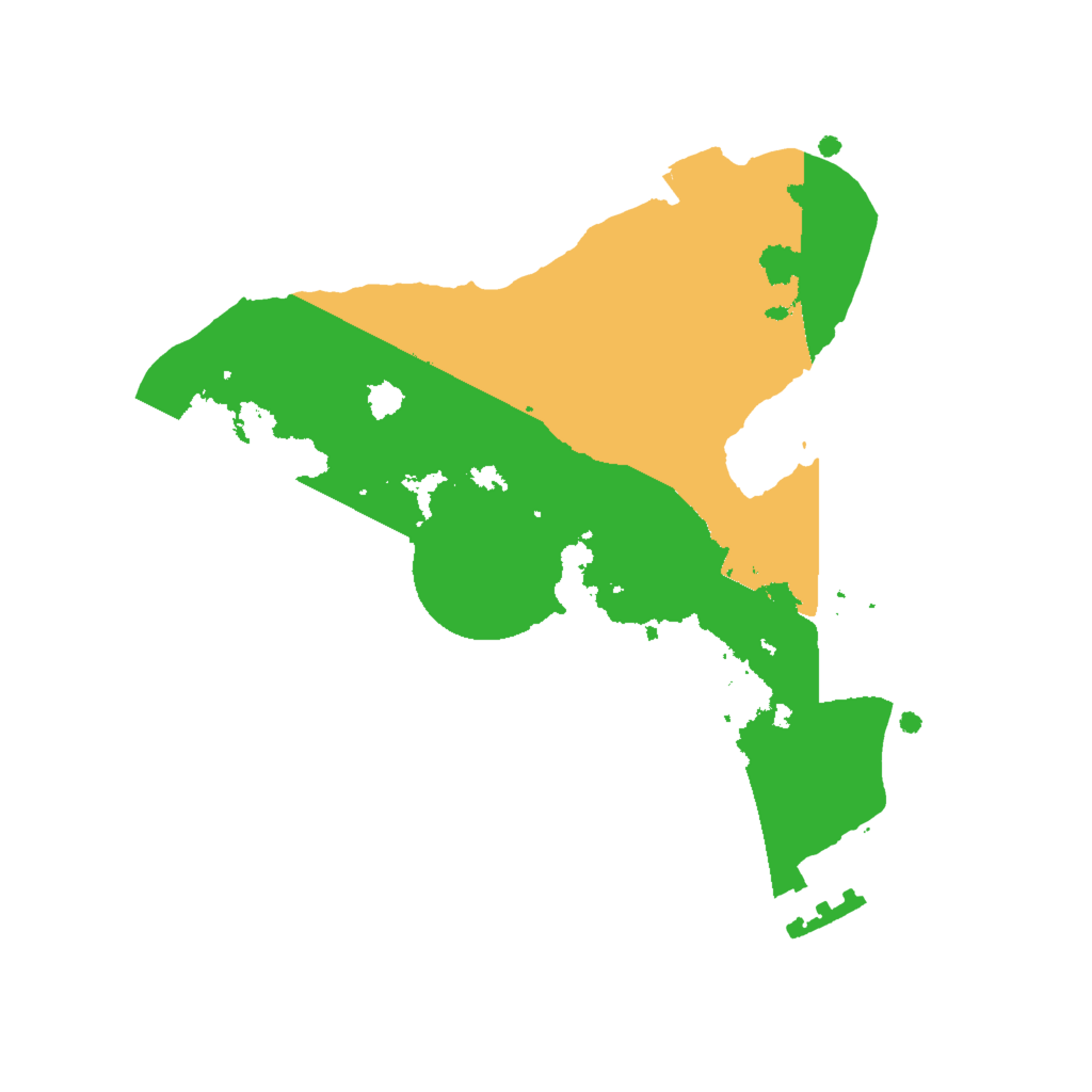 Biome Rust Map: Procedural Map, Size: 2000, Seed: 27216537
