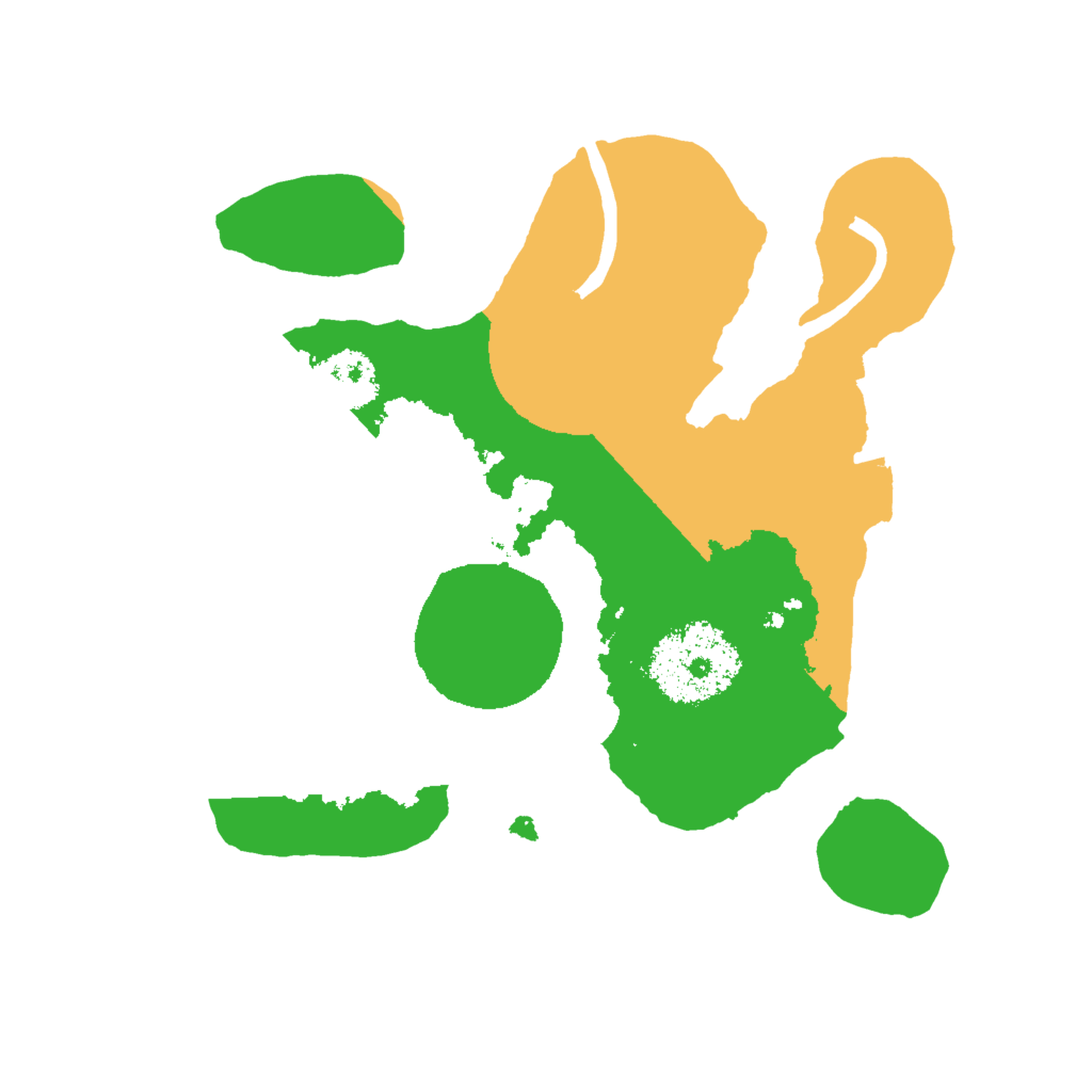 Biome Rust Map: Procedural Map, Size: 2000, Seed: 110559924