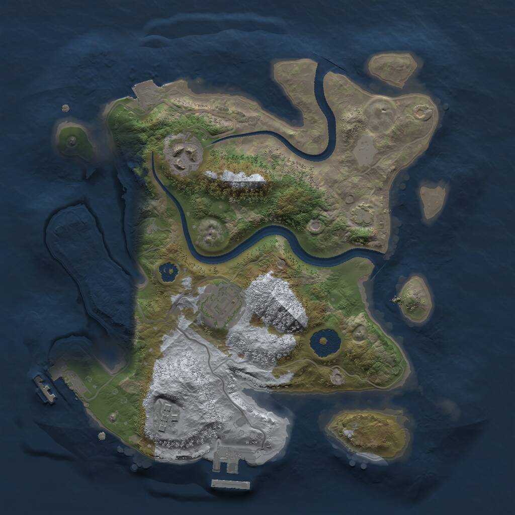 Rust Map: Procedural Map, Size: 2700, Seed: 696969420, 7 Monuments