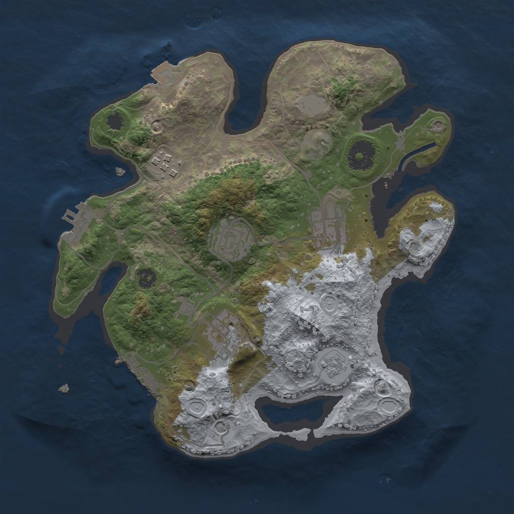 Rust Map: Procedural Map, Size: 2700, Seed: 13, 11 Monuments