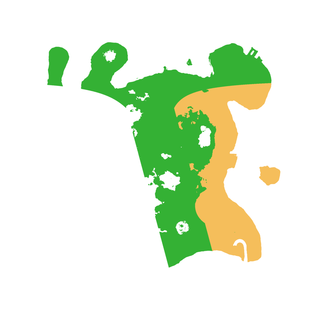 Biome Rust Map: Procedural Map, Size: 2500, Seed: 88544