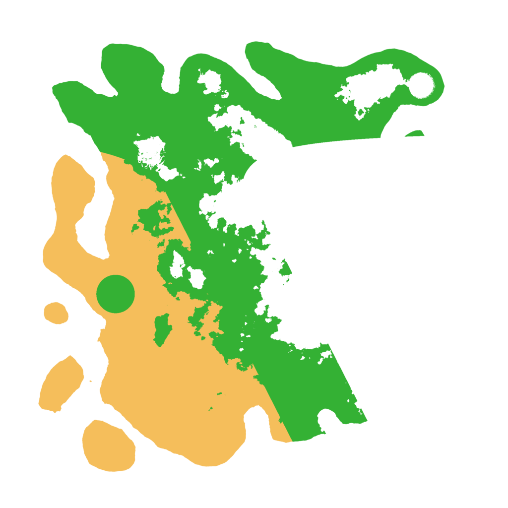 Biome Rust Map: Barren, Size: 3500, Seed: 1330008461