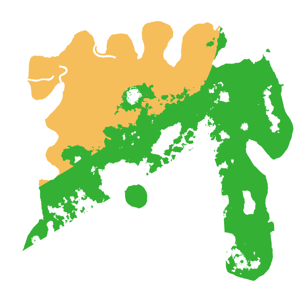Biome Rust Map: Procedural Map, Size: 3700, Seed: 61451192