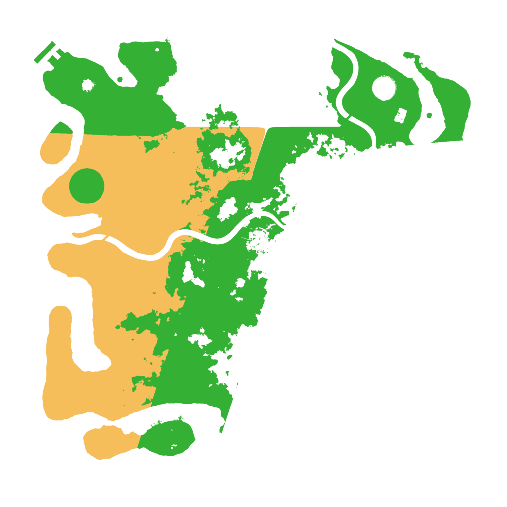 Biome Rust Map: Procedural Map, Size: 3800, Seed: 91765864
