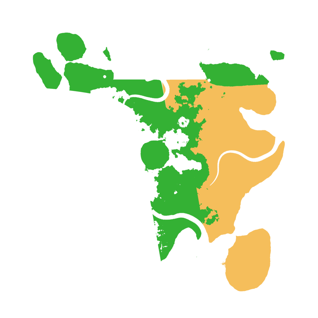 Biome Rust Map: Procedural Map, Size: 3000, Seed: 1233136727