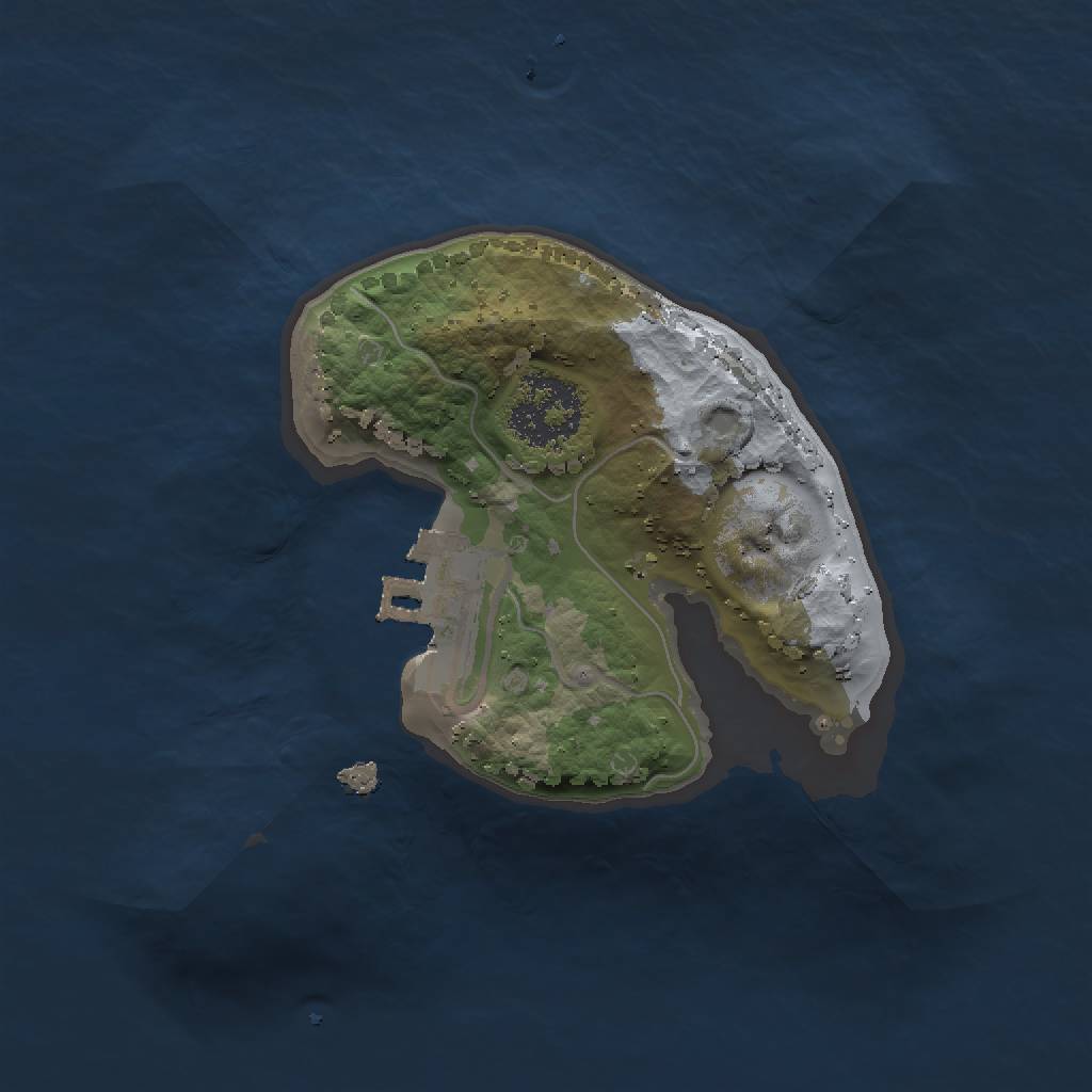 Rust Map: Procedural Map, Size: 1500, Seed: 28002, 4 Monuments