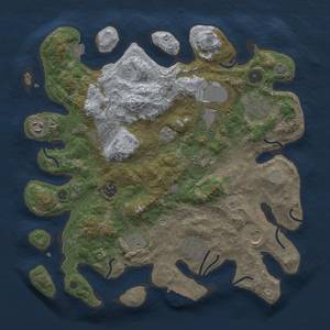 Thumbnail Rust Map: Procedural Map, Size: 3700, Seed: 1399949328, 17 Monuments