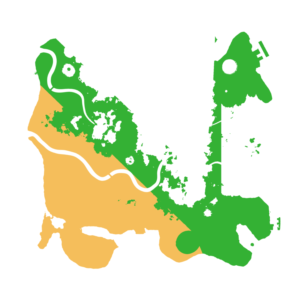 Biome Rust Map: Procedural Map, Size: 3500, Seed: 1759968230