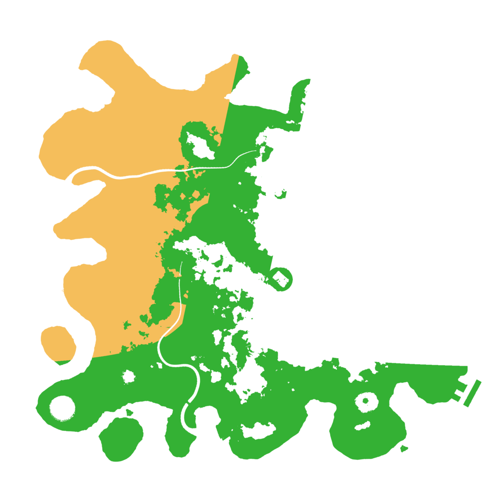 Biome Rust Map: Procedural Map, Size: 3500, Seed: 103321