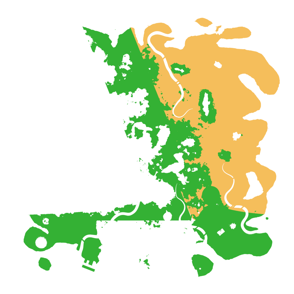 Biome Rust Map: Procedural Map, Size: 4500, Seed: 758996725