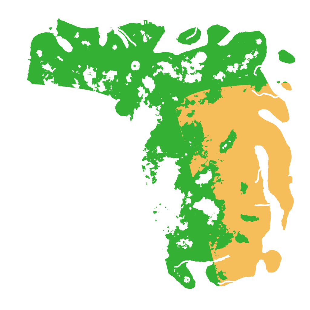 Biome Rust Map: Procedural Map, Size: 5000, Seed: 8377891