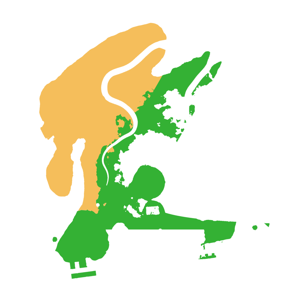 Biome Rust Map: Procedural Map, Size: 2500, Seed: 311