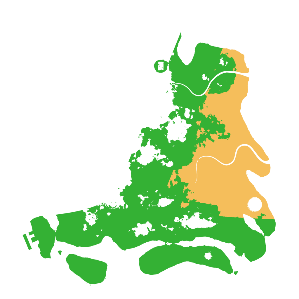 Biome Rust Map: Procedural Map, Size: 3700, Seed: 1557