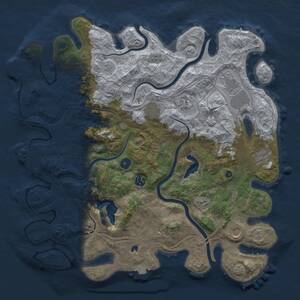 Thumbnail Rust Map: Procedural Map, Size: 4250, Seed: 3220, 13 Monuments