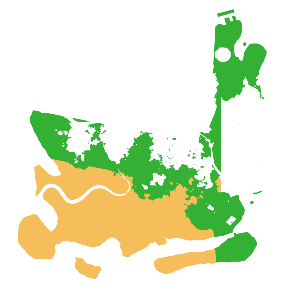 Biome Rust Map: Procedural Map, Size: 3500, Seed: 838772288