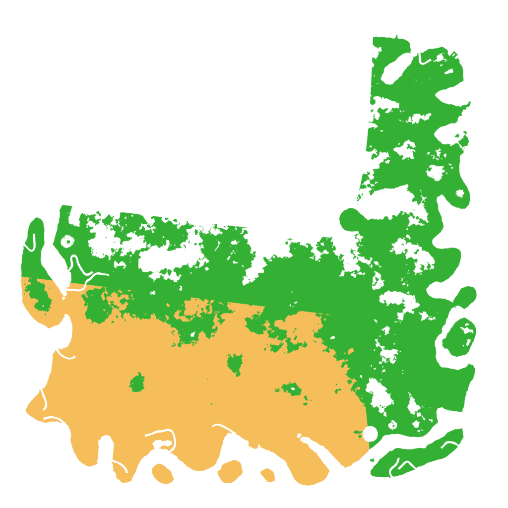 Biome Rust Map: Procedural Map, Size: 6000, Seed: 127325700