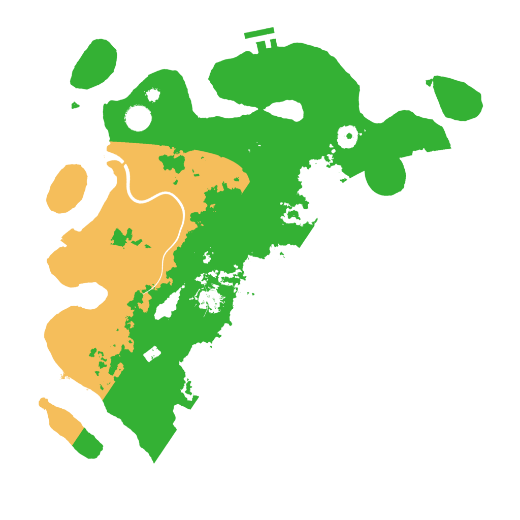 Biome Rust Map: Procedural Map, Size: 3500, Seed: 654690368