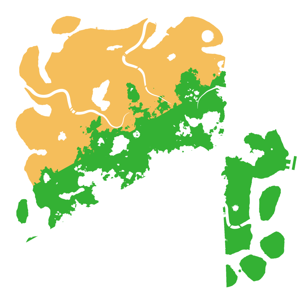 Biome Rust Map: Procedural Map, Size: 4500, Seed: 422510937