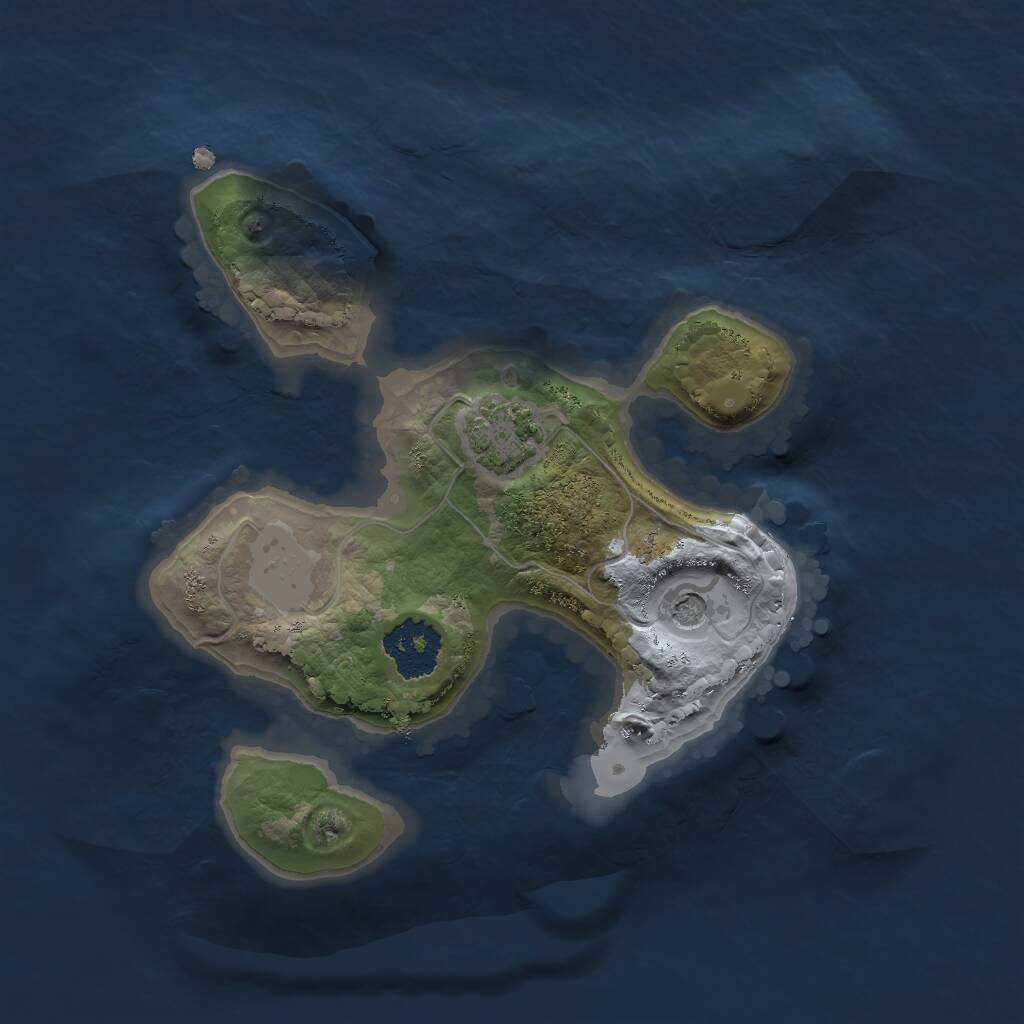Rust Map: Procedural Map, Size: 1800, Seed: 7567567, 3 Monuments