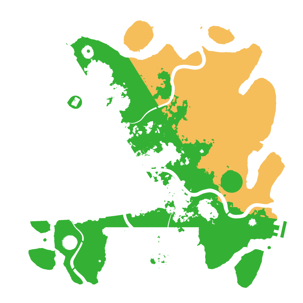 Biome Rust Map: Procedural Map, Size: 3700, Seed: 1157414461