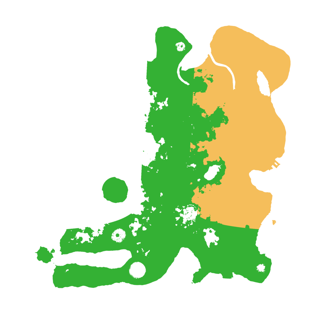 Biome Rust Map: Procedural Map, Size: 3500, Seed: 596729109