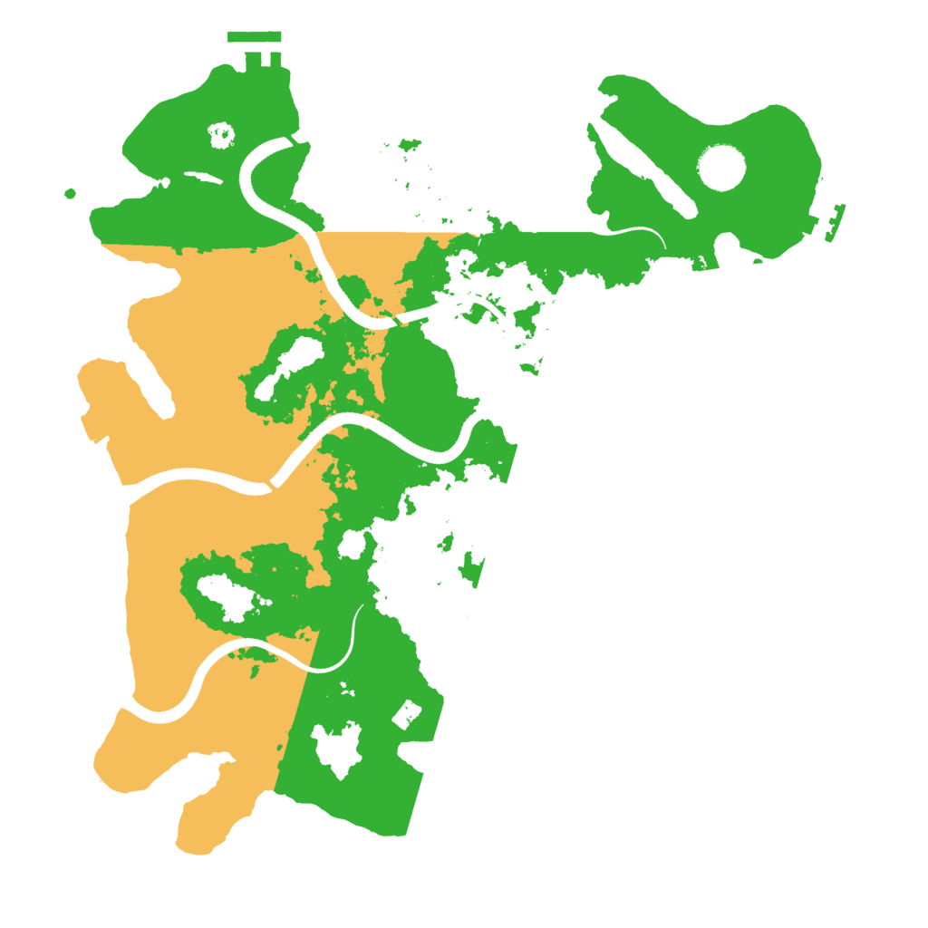 Biome Rust Map: Procedural Map, Size: 3500, Seed: 1270843600
